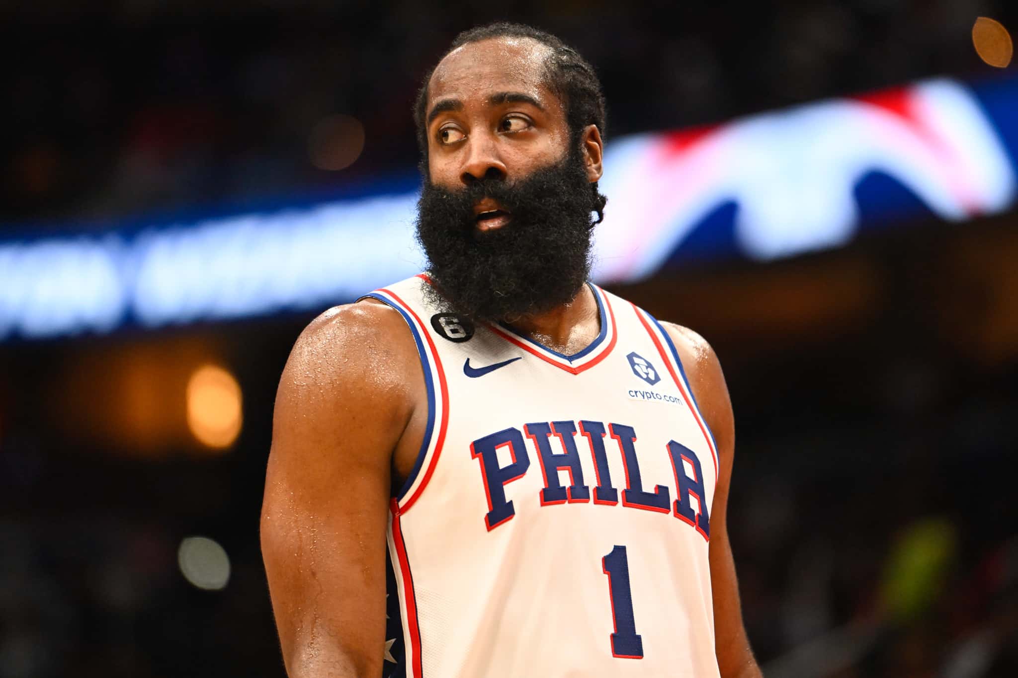James Harden, do Philadelphia 76ers. Foto: Icon sport