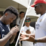 Vini Jr. &eacute; desafiado pelo f&atilde; Francis Ngannou e mede pot&ecirc;ncia de socos