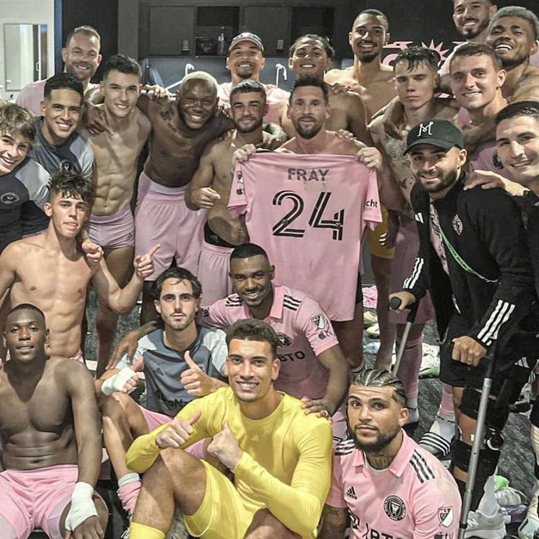 Messi destaca a camisa de Ian Fray. Foto: Reprodu&ccedil;&atilde;o/Instagram @ianfray