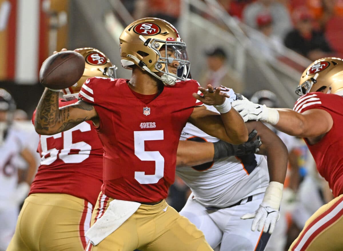 Trey Lance se torna o 3&ordm; quarterback em San Francisco; Sam Darnold &eacute; o reserva imediato