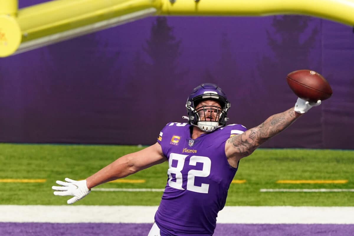 NFL: Kyle Rudolph anuncia aposentadoria ap&oacute;s 12 temporadas da NFL