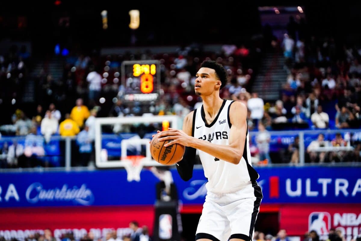 Spurs definem posi&ccedil;&atilde;o de Victor Wembanyama para estreia na NBA