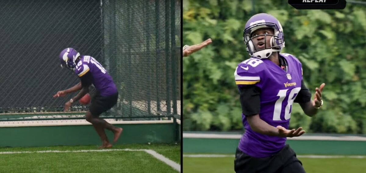 Encontro de craques! Vini Jr tem dia de wide receiver e surpreende Justin Jefferson em desafio