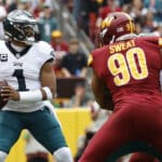 NFL: Eagles vencem com Commanders bloqueando jogada &ldquo;impar&aacute;vel&rdquo;