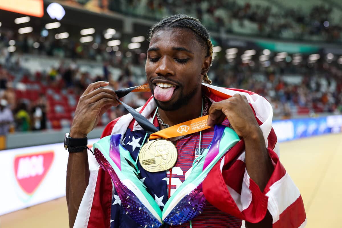 Ap&oacute;s pol&ecirc;mica com NBA, Noah Lyles compra briga com NFL: &lsquo;Campe&otilde;es nacionais&rsquo;