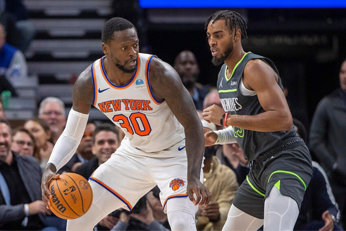 Julius Randle em ação pelo New York Knicks na NBA