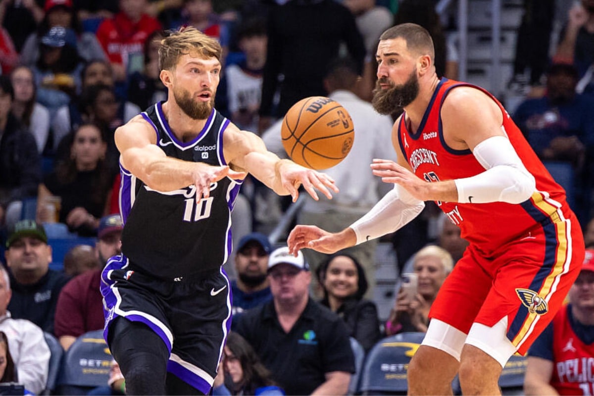 Sabonis em a&ccedil;&atilde;o pelos Kings na NBA