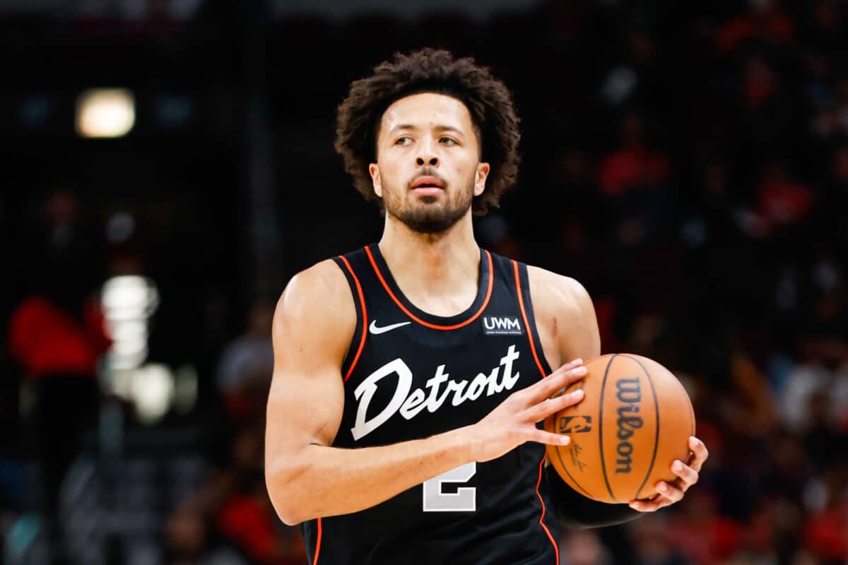 O armador Cade Cunningham é o grande destaque da temporada do Detroit Pistons. Foto: Icon Sport