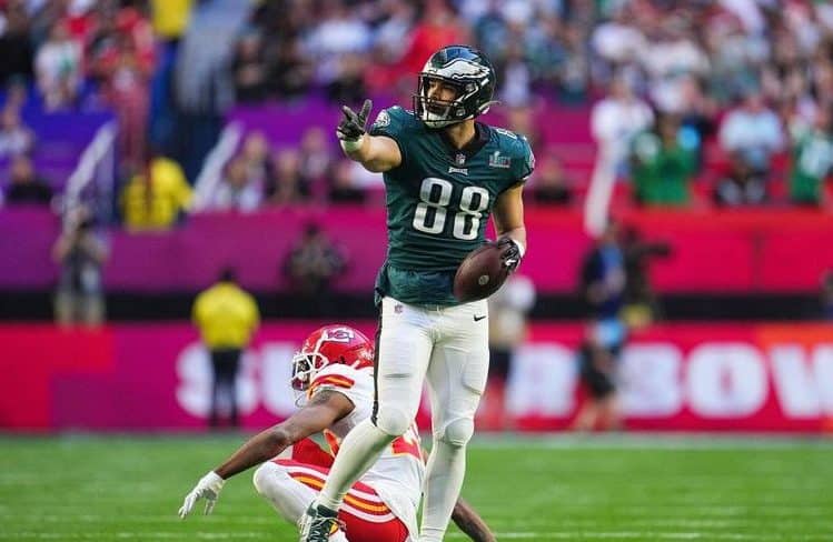 NFL: Baixa nos Eagles! Goedert sofre les&atilde;o e desfalca franquia por 4 semanas