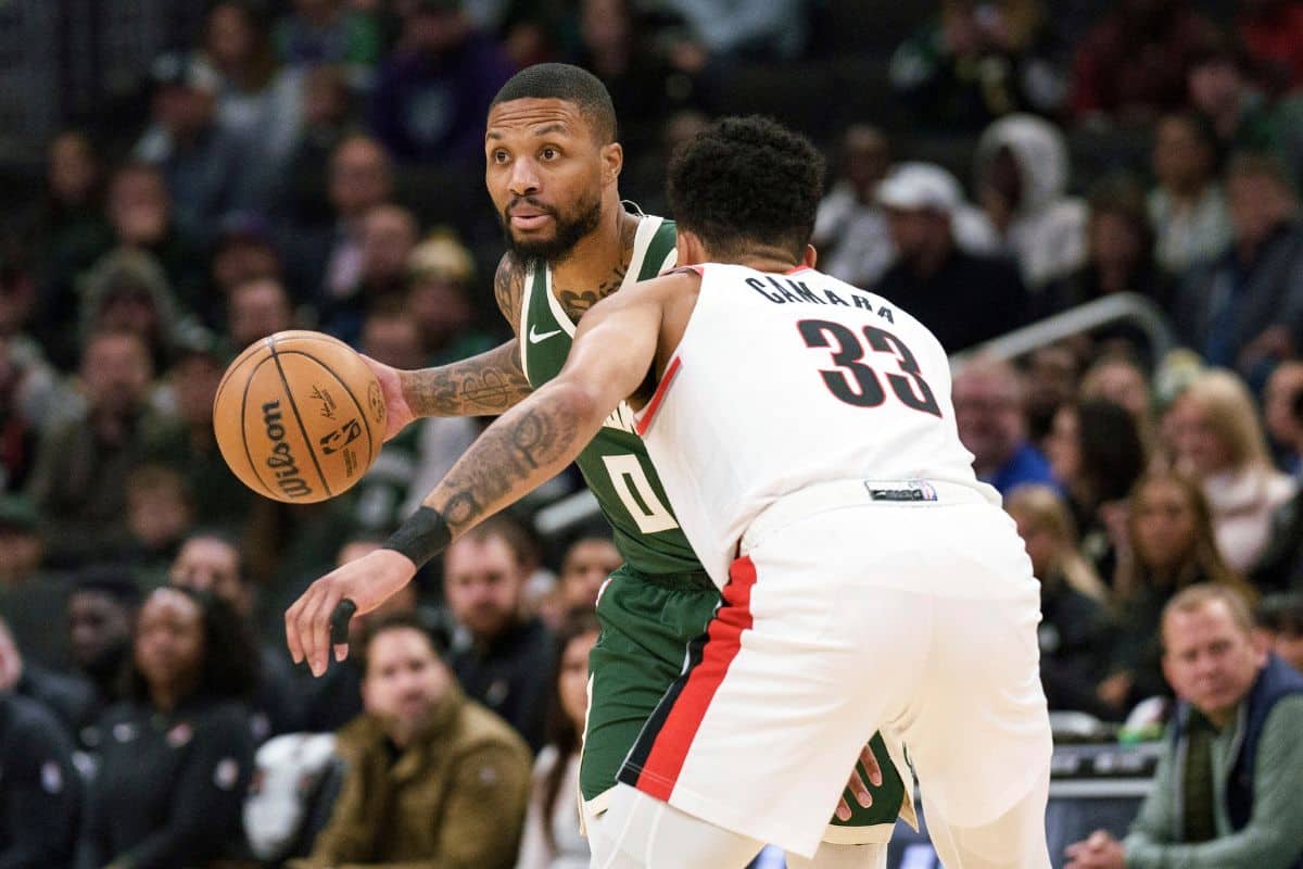 NBA: Blazers vacilam e sofrem virada dos Bucks em reencontro com Lillard