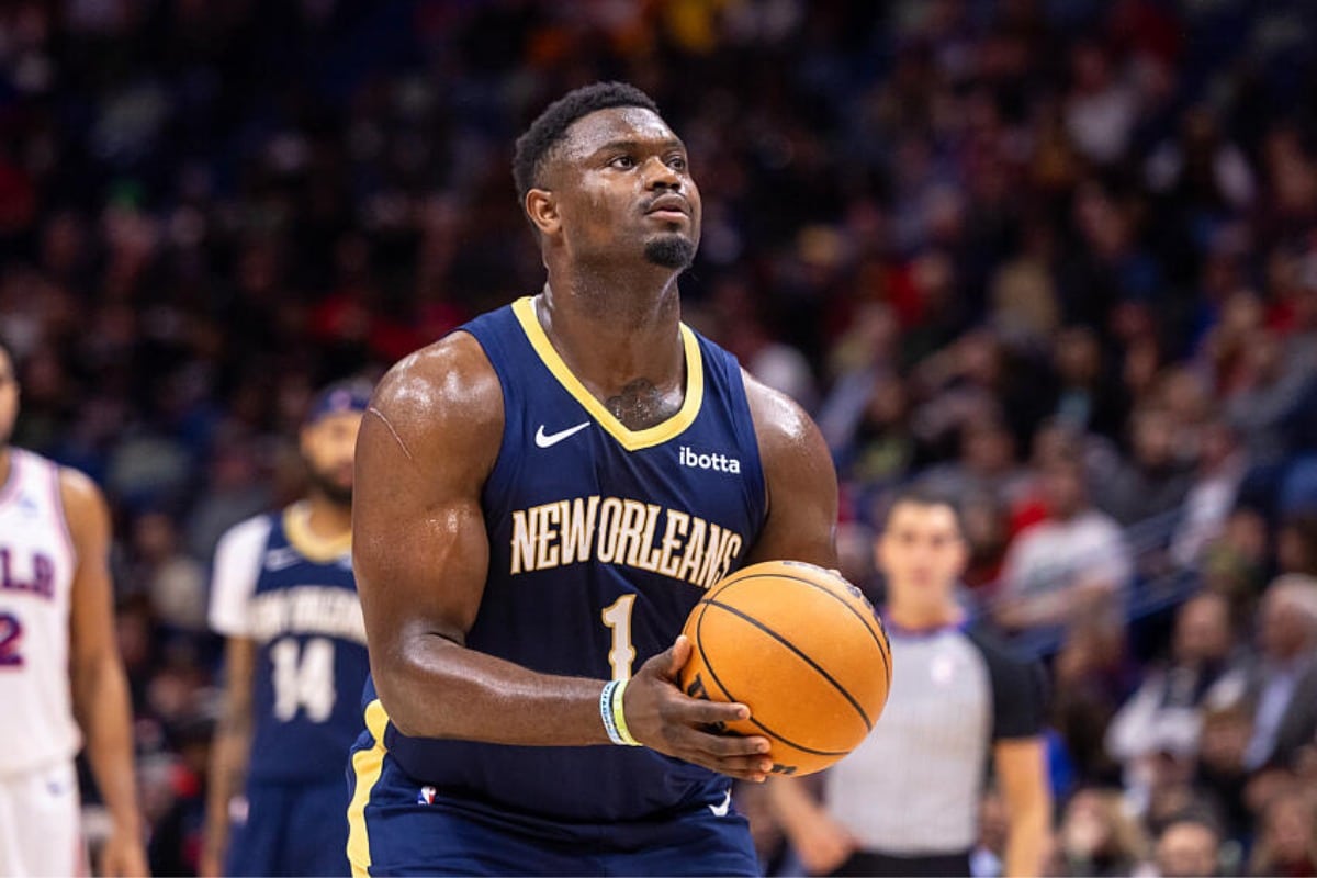 Zion Williamson em ação pelos Pelicans na NBA