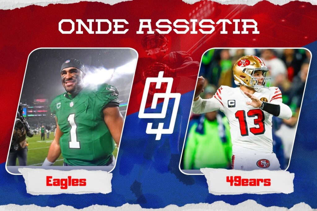 Philadelphia Eagles x San Francisco 49ers &ndash; Onde assistir e hor&aacute;rio &ndash; Semana 13 NFL &ndash; 03/12/2023