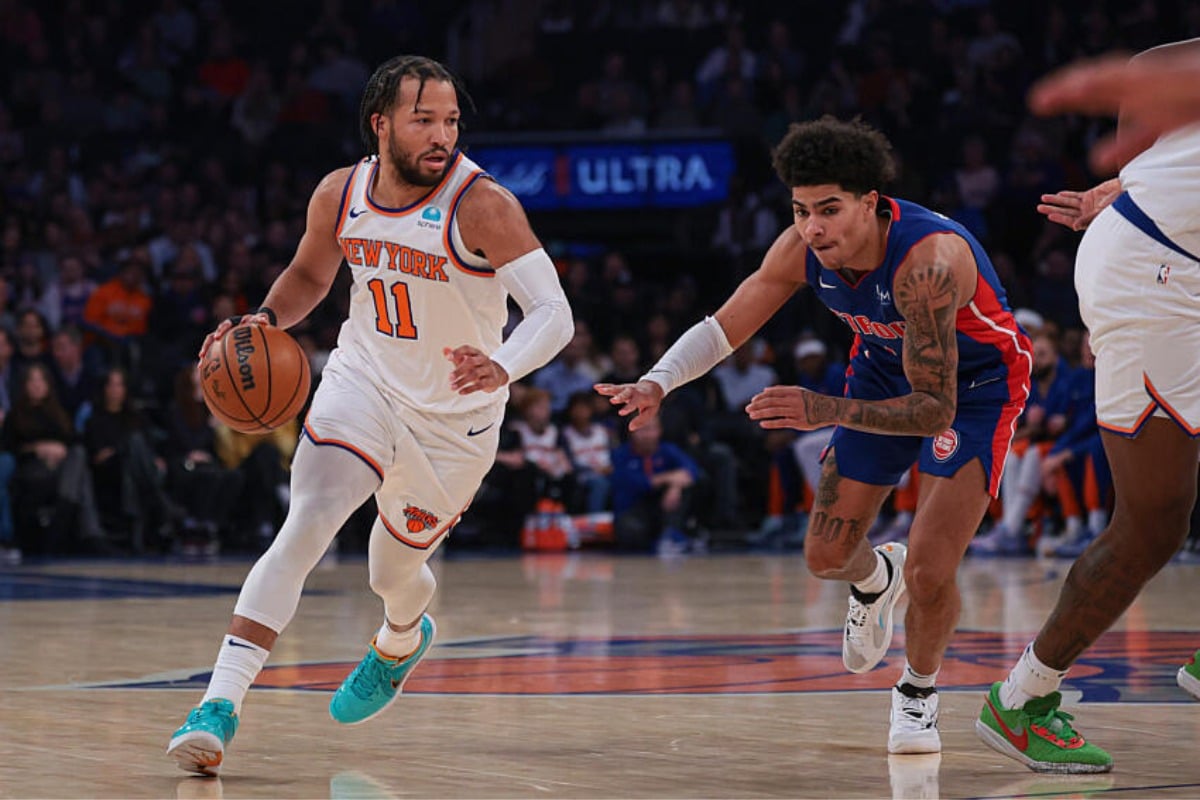 Jalen Brunson em ação pelos Knicks na NBA