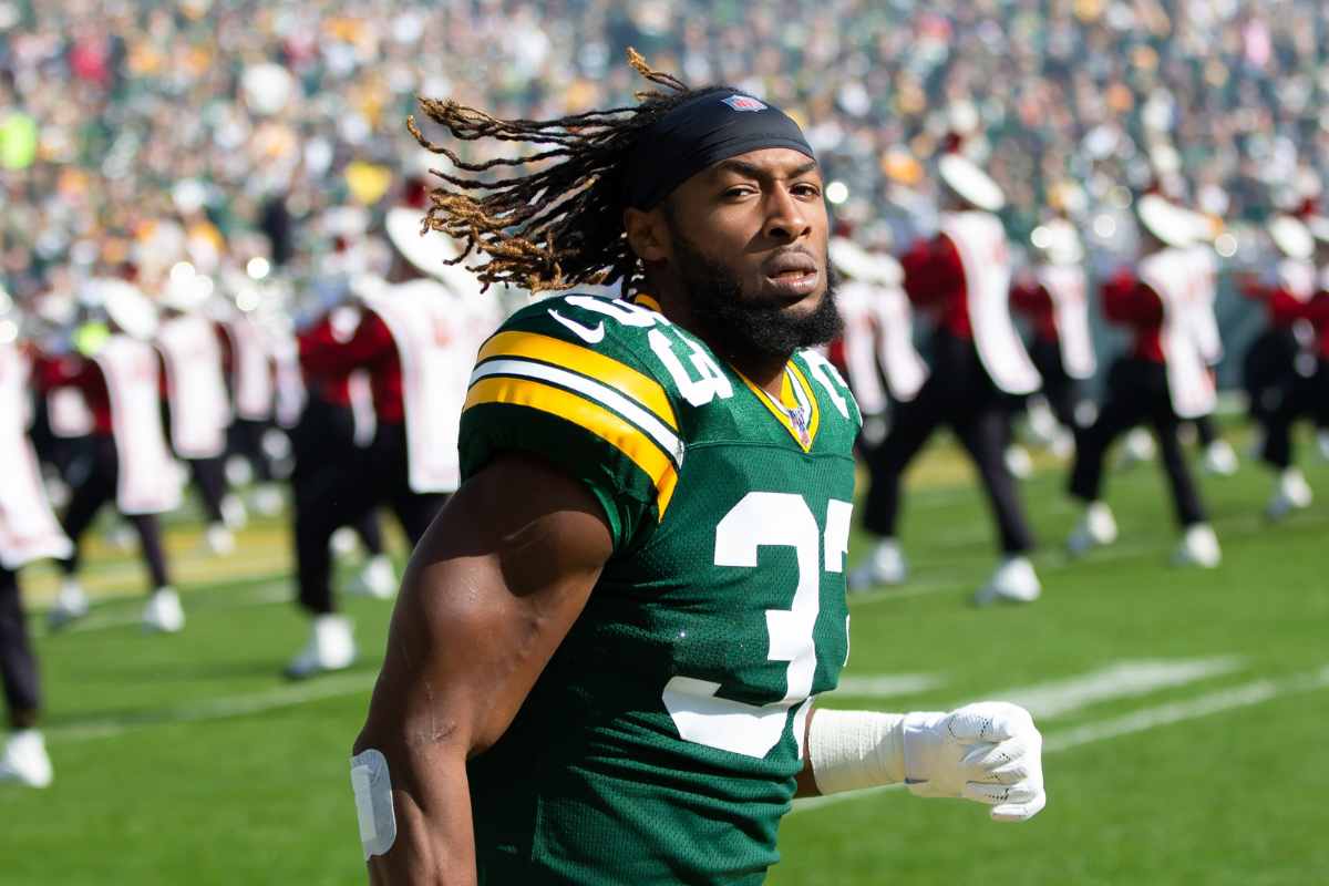 Aaron Jones, do Green Bay Packers. Foto: Icon Sport