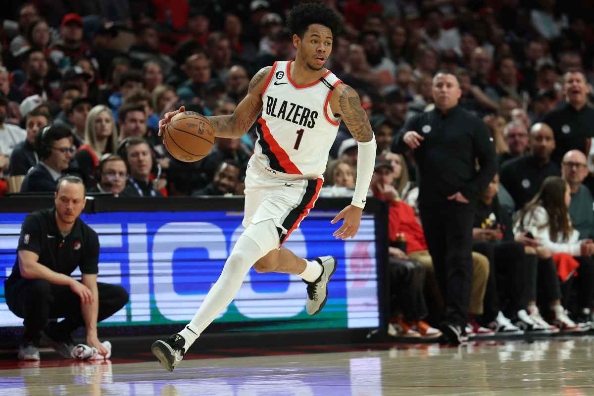 Anfernee Simons, do Portland Trail Blazers. Foto: Icon Sport