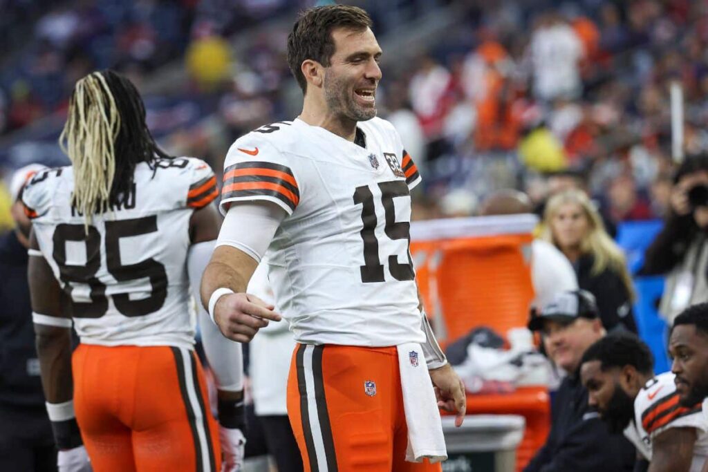 &lsquo;Fico feliz por estar onde estou&rsquo;, diz Flacco sobre partida contra os Jets