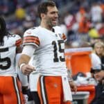 &lsquo;Fico feliz por estar onde estou&rsquo;, diz Flacco sobre partida contra os Jets