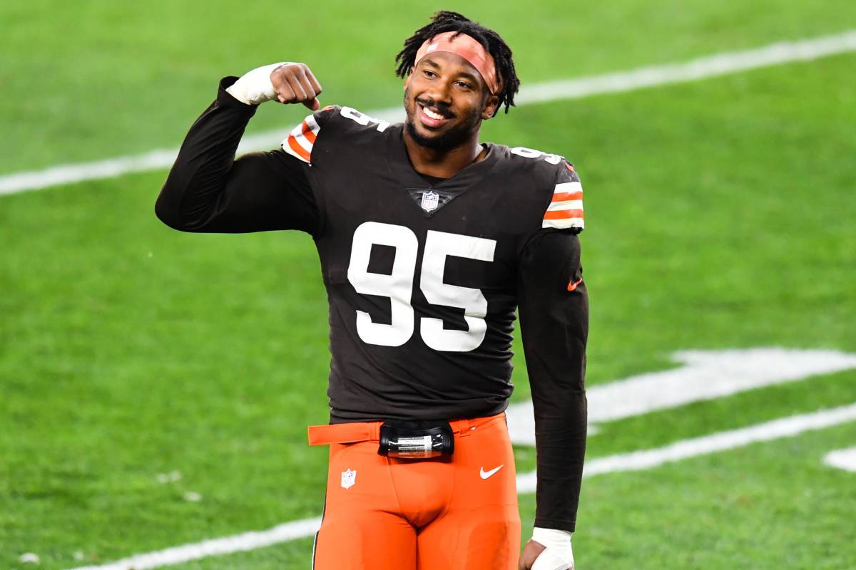 Myles Garrett, do Cleveland Browns. Foto: Icon Sport