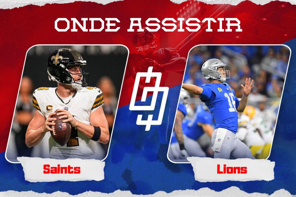 New Orleans Saints x Detroit Lions – Onde assistir e horário – Semana 13 NFL – 03/12/2023