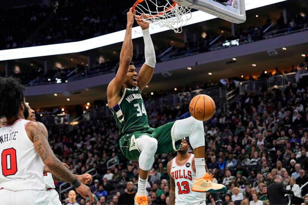NBA: Giannis brilha e Bucks vencem Bulls na prorrogação