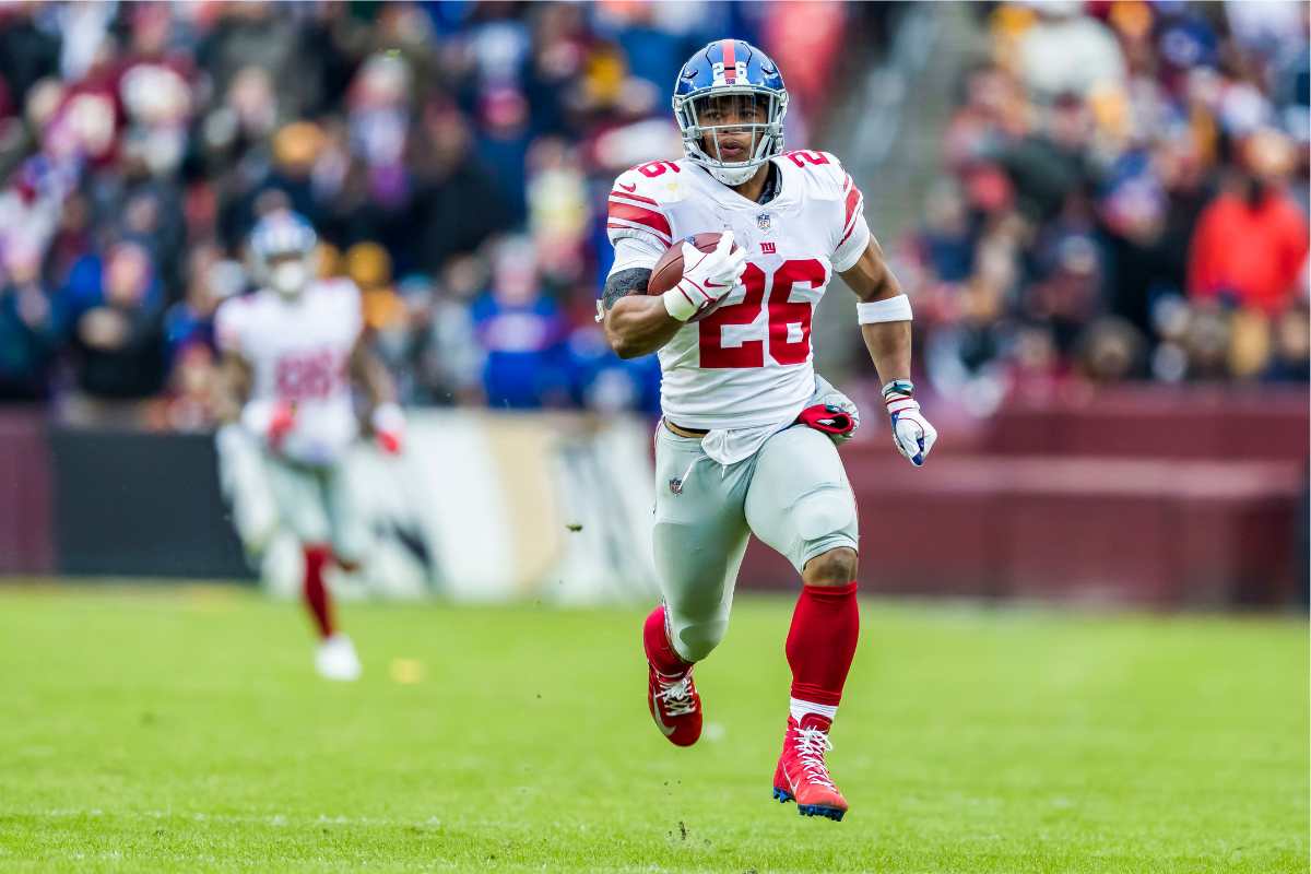 Saquon Barkley, do New York Giants. Foto: Icon Sport