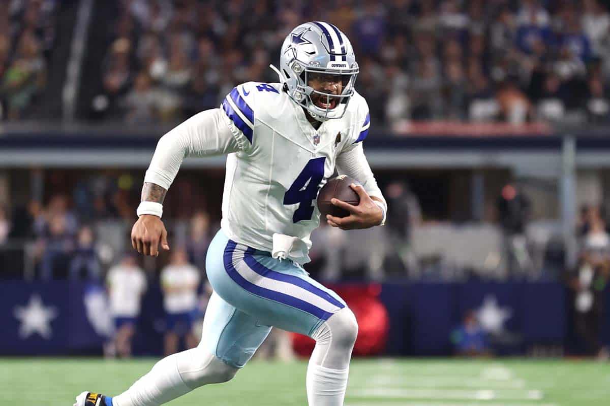 Dak Prescott, quarterback do Dallas Cowboys da NFL.