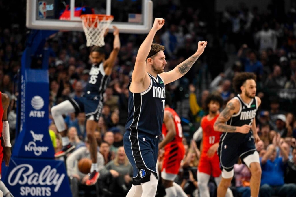 NBA: Luka anota 41 pontos e Mavericks atropelam Trail Blazers