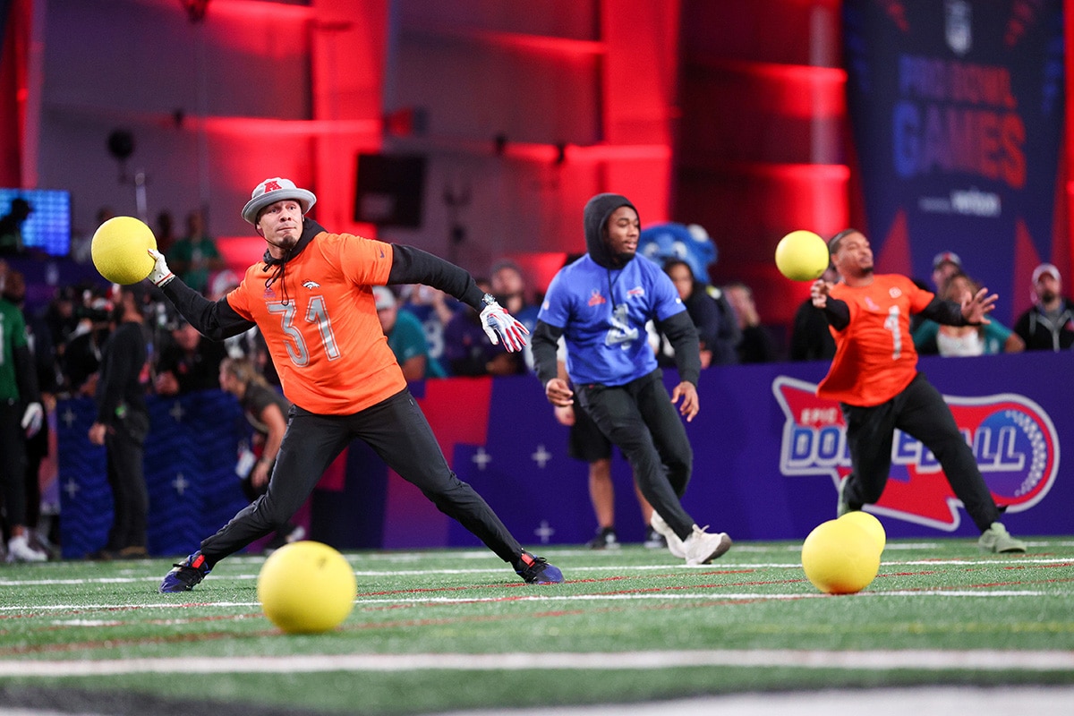 Imagine jogar Queimada contra jogadores da NFL?Foto: Icon Sport
