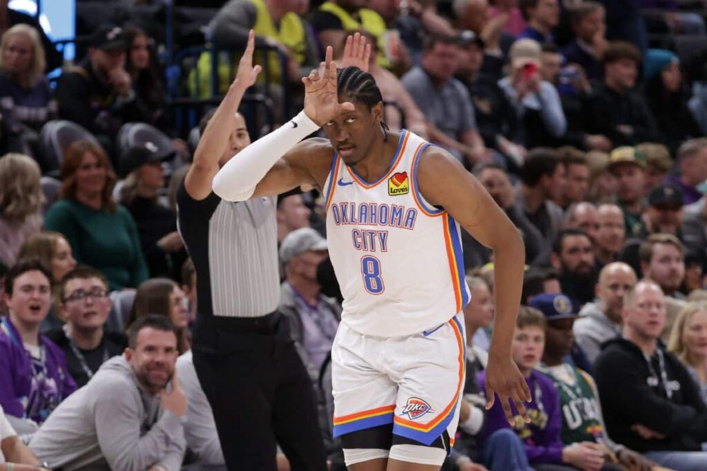 NBA: Shai e Jalen Williams decidem em vit&oacute;ria do Thunder sobre o Jazz