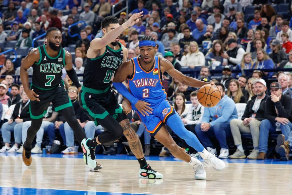 NBA: Shai marca 36 pontos e Thunder vence Celtics no fim