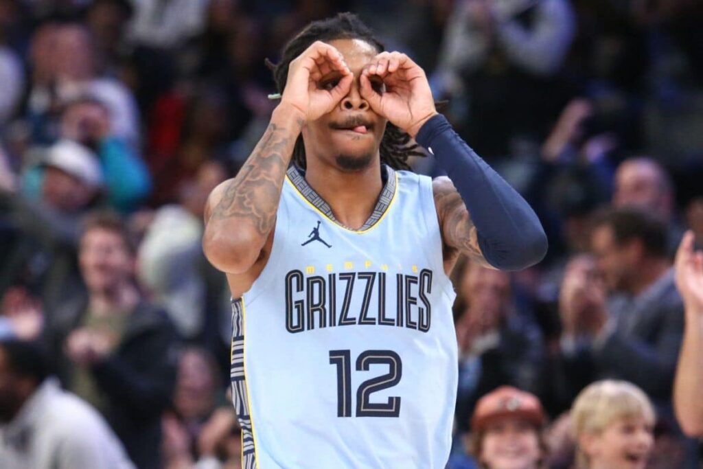 Revanche? Ja Morant comemora ap&oacute;s tirar Lakers do play-in: &lsquo;Nos eliminaram&rsquo;