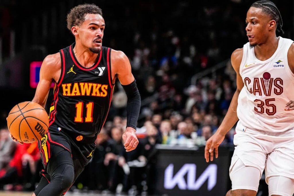 NBA: Trae Young entra no protocolo de concuss&atilde;o por cotovelada na cabe&ccedil;a