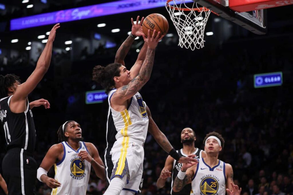 NBA: Gui Santos recebe elogios de Curry e Steve Kerr ap&oacute;s boa atua&ccedil;&atilde;o