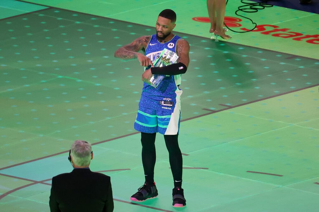 NBA All-Star 2024: Dame time! Lillard despacha concorrentes e vence torneio de 3 pontos