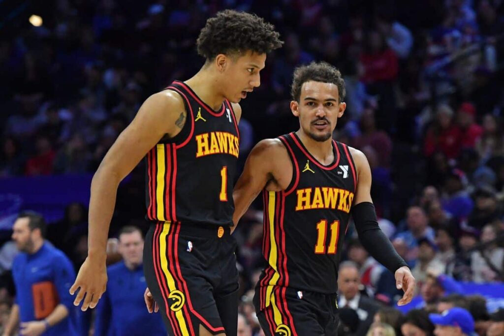 NBA: Trae Young brilha, Hawks encerram m&aacute; fase e vencem 76ers