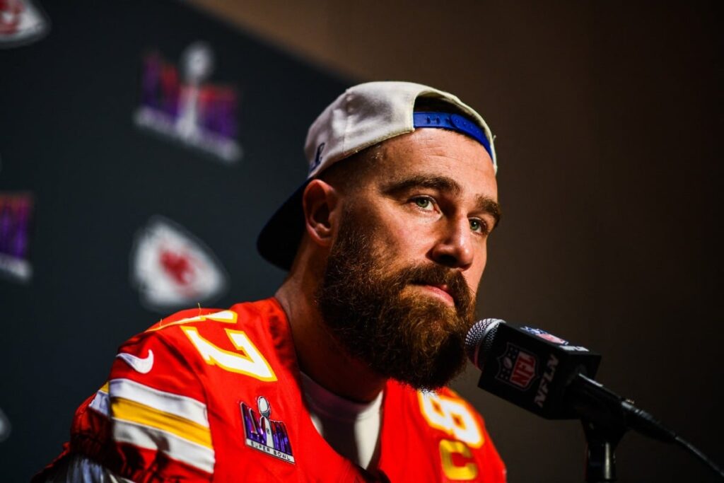 Ap&oacute;s protagonizar lance pol&ecirc;mico no Super Bowl, Travis Kelce admite: &lsquo;Eu n&atilde;o consigo&hellip;