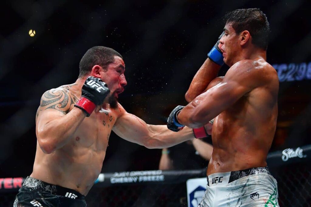 UFC 298: em retorno, Paulo Borrachinha perde para Whittaker no peso-m&eacute;dio