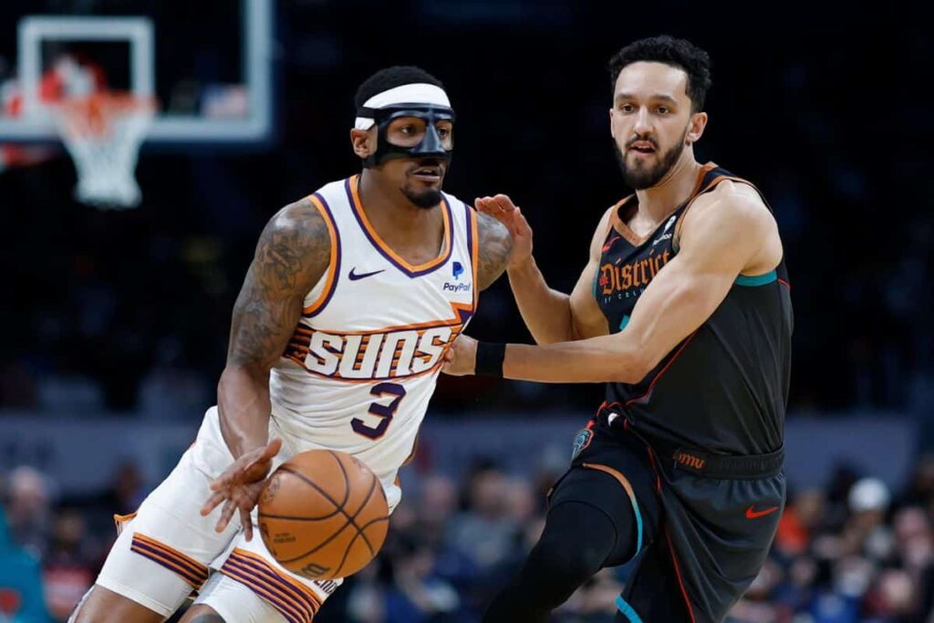 NBA: Bradley Beal n&atilde;o perdoa, e Suns esmagam Wizards na capital