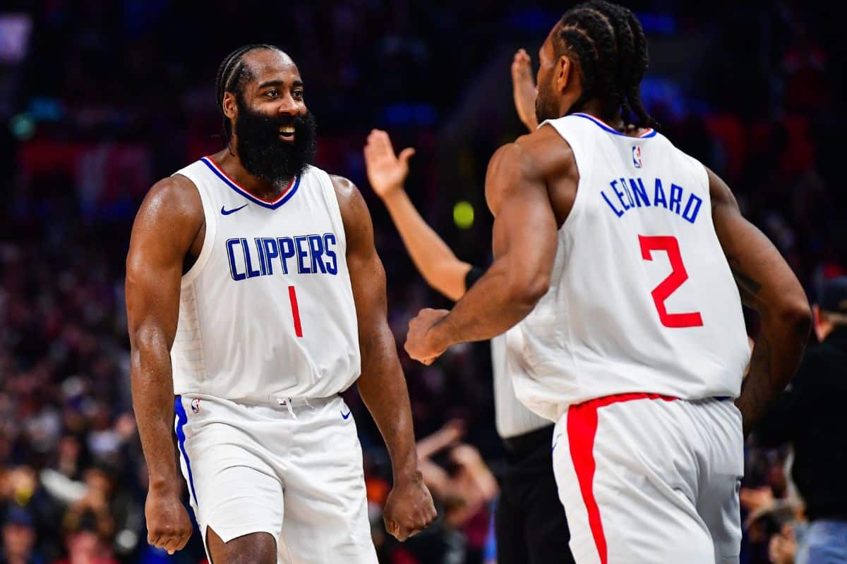 James Harden e Kawhi Leonard, do Los Angeles Clippers. Foto: Icon sport
