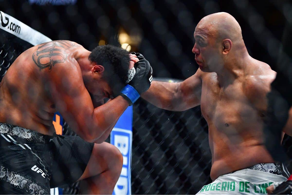 Marcos Rog&eacute;rio de Lima, o Pez&atilde;o, venceu Junior Tafa por nocaute no UFC 298. Foto: Icon sport