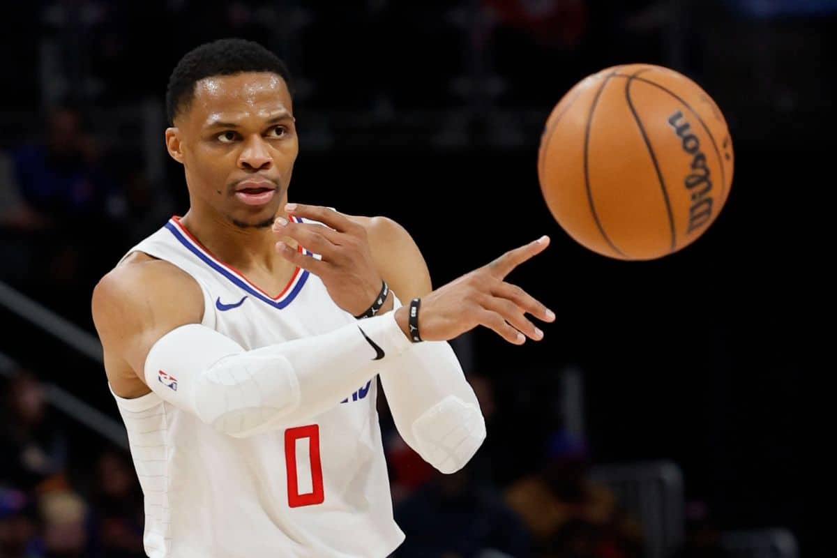 Russell Westbrook, reserva do Los Angeles Clippers. Foto: Icon sport