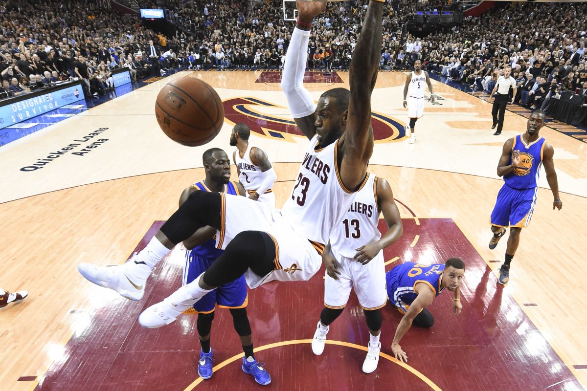 Cleveland Cavaliers e Golden State Warriors se enfrentaram em quatro finais consecutivas. Foto: Icon Sport