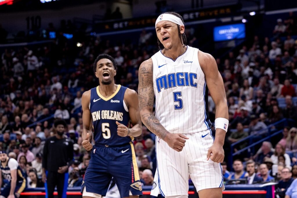 Paolo Banchero mostra a sua magia em vit&oacute;ria diante dos Pelicans pela NBA