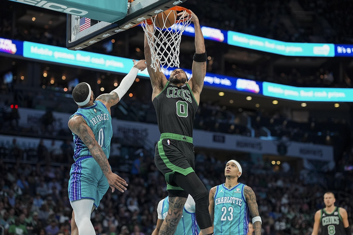 NBA: Absolutos, Celtics batem os Hornets e vencem segunda seguida
