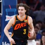 NBA: titular do Thunder, Josh Giddey est&aacute; &lsquo;abaixo&rsquo; dos colegas nos playoffs