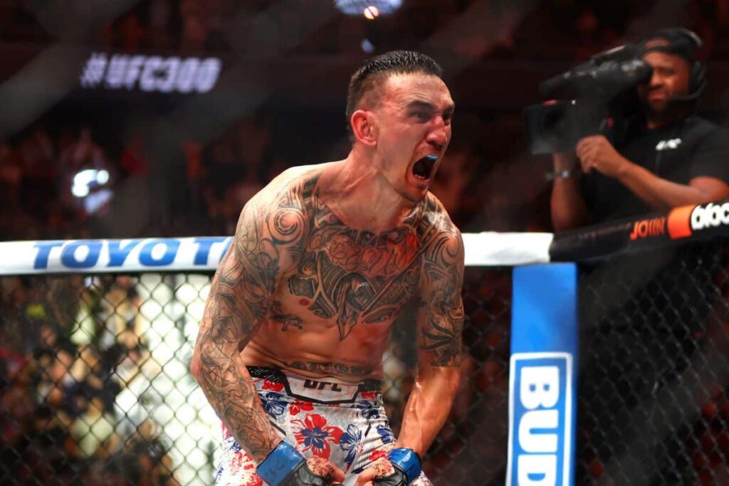 UFC 300: Max Holloway conquista cintur&atilde;o BMF com nocaute no &uacute;ltimo segundo