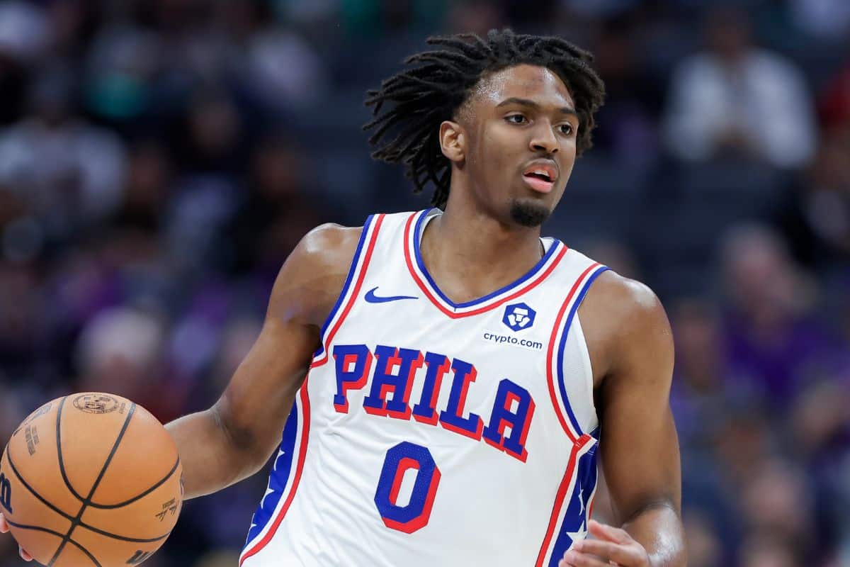 Tyrese Maxey, do Philadelphia 76ers. Foto: Icon sport