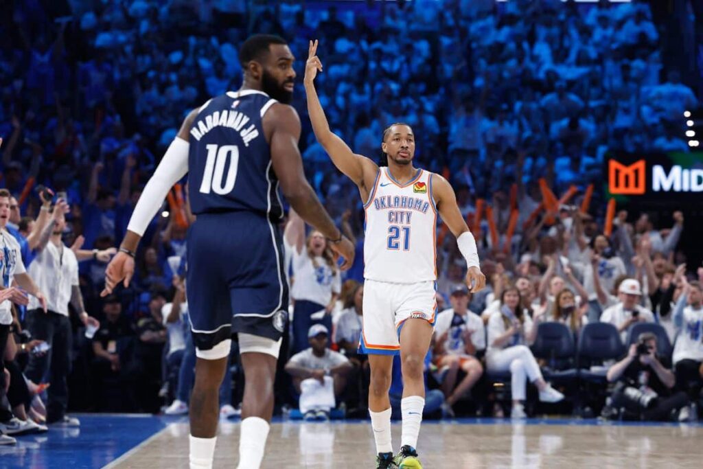 NBA Playoffs 2024: Thunder brilha e atropela Mavericks no jogo 1