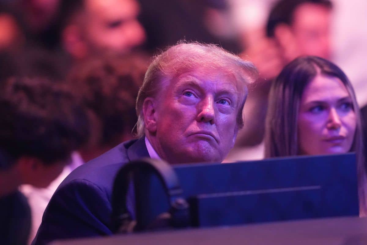 Donald Trump acompanha UFC 302. Foto: Icon sport